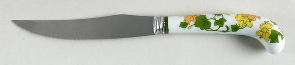 Geranium (Non Ribbed Rim) Individual Steak Knife