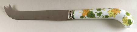 Geranium (Non Ribbed Rim) Cheese Knife with Stainless Blade