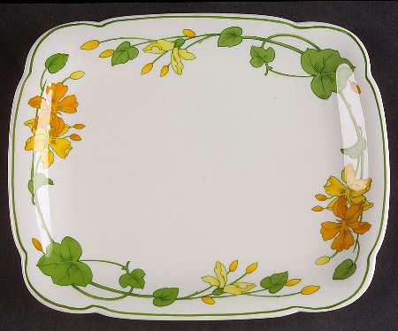 Geranium (Non Ribbed Rim) Butter Tray