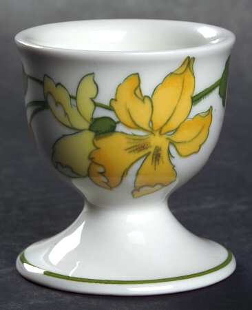 Geranium (Non Ribbed Rim) Footed Single Egg Cup