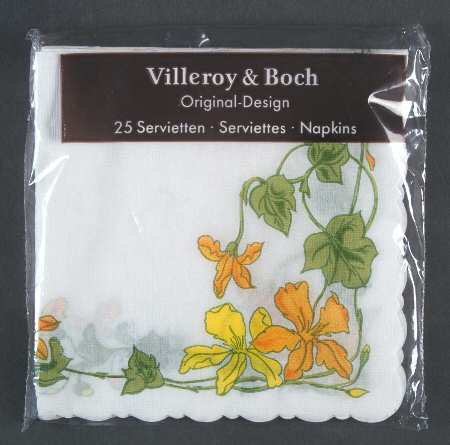 Geranium (Non Ribbed Rim) Package of Paper Luncheon Napkins