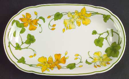 Geranium (Non Ribbed Rim) Pickle Dish