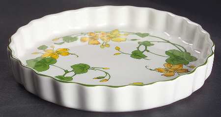 Geranium (Non Ribbed Rim) 8" Quiche