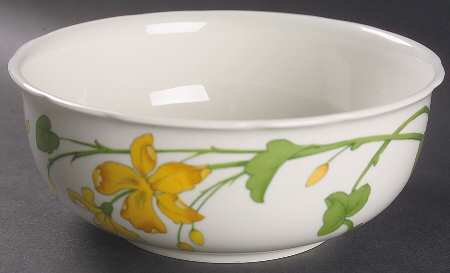 Geranium (Non Ribbed Rim) 7" Round Vegetable Bowl