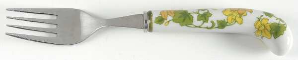 Geranium (Non Ribbed Rim) Individual Salad Fork