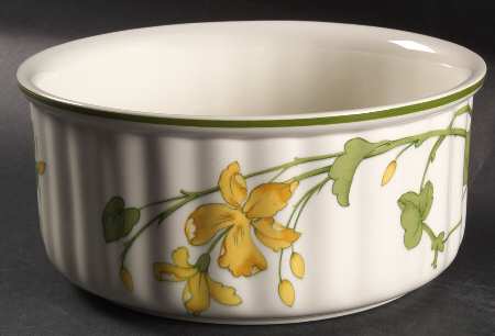 Geranium (Non Ribbed Rim) 7" Souffle
