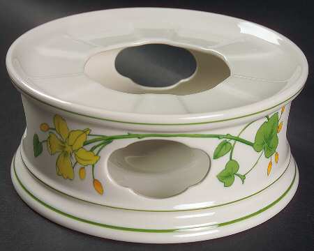 Geranium (Non Ribbed Rim) China Warmer Stand