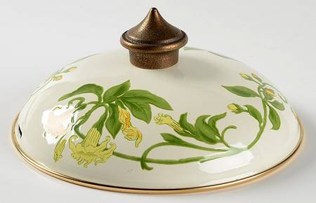Geranium (Non Ribbed Rim) Lid for Metal Kettle