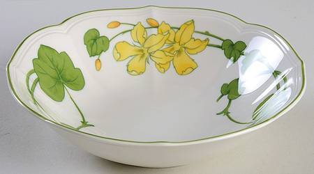 Geranium (Ribbed Rim) Coupe Cereal Bowl