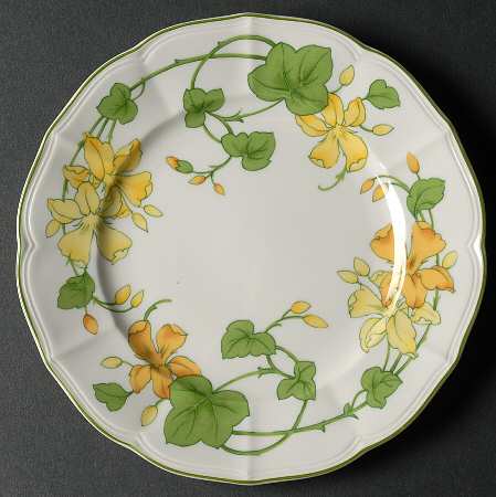 Geranium (Ribbed Rim) Bread & Butter Plate