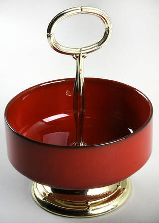 Granada 6"-7" Handled Footed Nut Dish HC