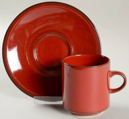 Granada Flat Cup & Saucer Set