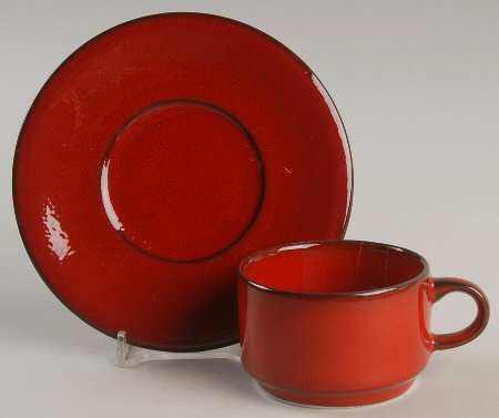 Granada Flat Demitasse Cup & Saucer Set