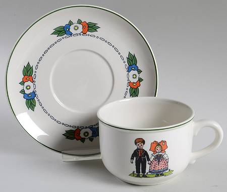 Hansi D'Alsace Flat Cup & Saucer Set by Villeroy & Boch