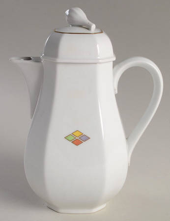 Harlequin Coffee Pot & Lid