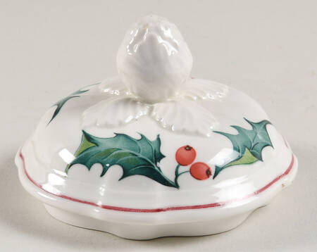 Holly Lid for Sugar Bowl