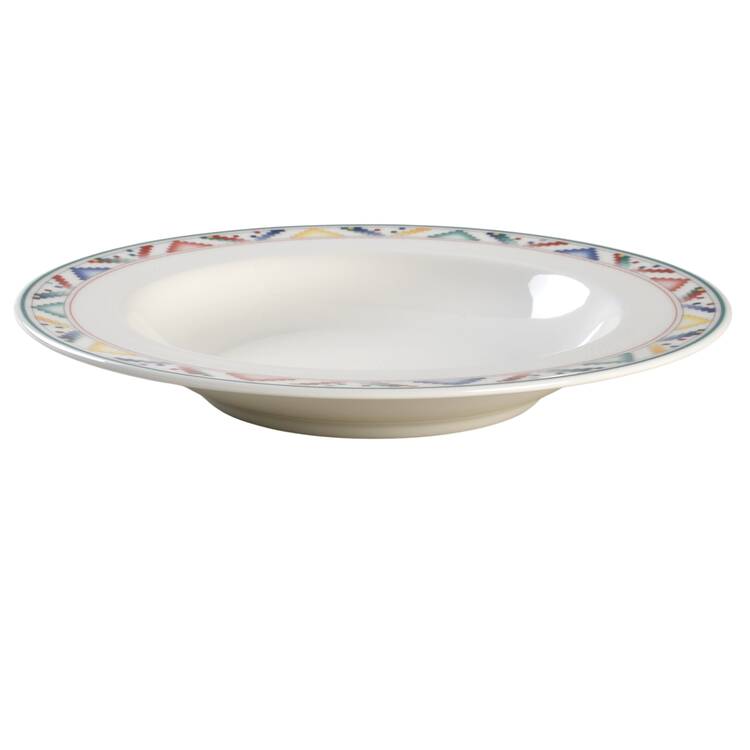 Indian Look Large Rim Soup Bowl