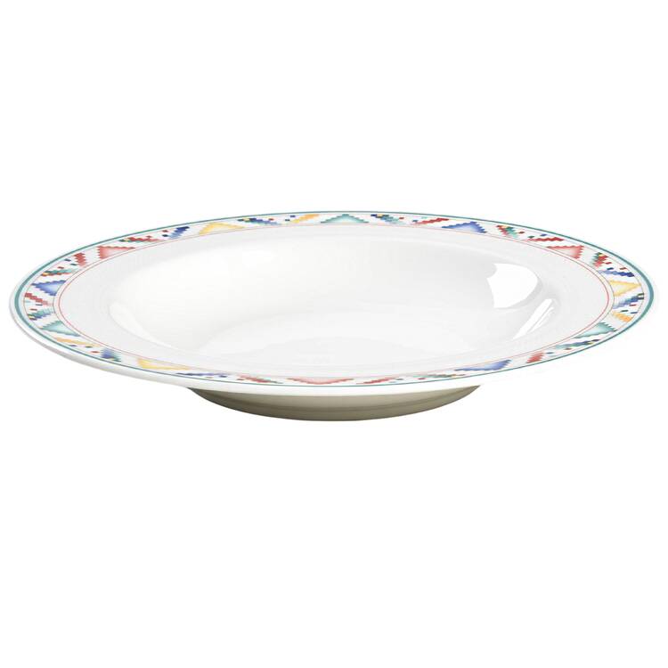 Indian Look Large Rim Soup Bowl