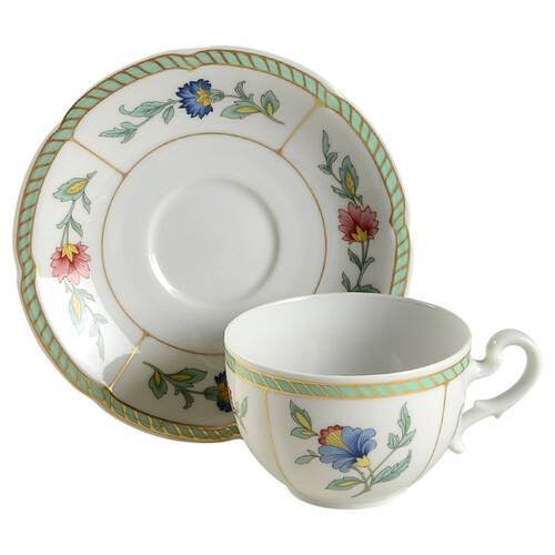 Indian Summer Flat Cup & Saucer Set