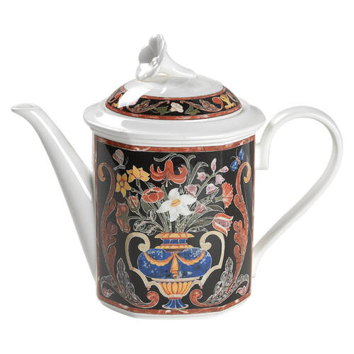 Intarsia Coffee Pot & Lid