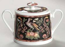Intarsia Oval Sugar Bowl & Lid