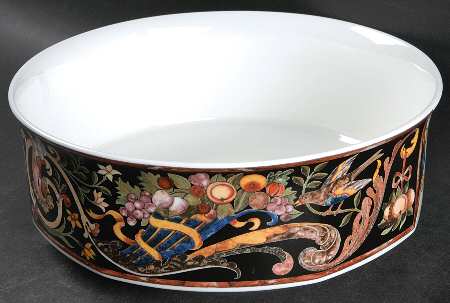 Intarsia 9" Round Vegetable Bowl