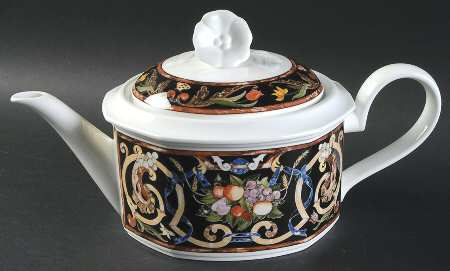 Intarsia Teapot & Lid