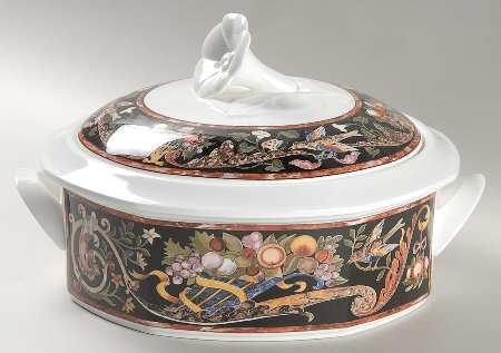 Intarsia Round Covered Vegetable