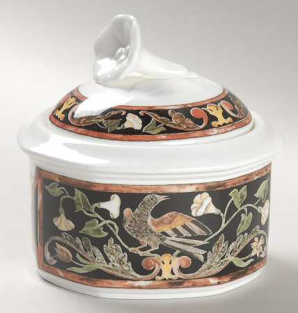 Intarsia Sugar Bowl & Lid