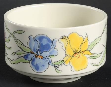 Iris Yellow Pink Blue Ramekin