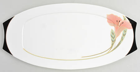 Iris Peach and Black Large Sandwich Tray by Villeroy & Boch