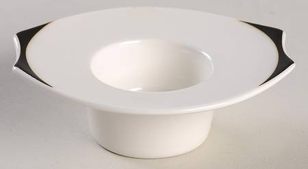Iris Peach and Black Single Egg Cup