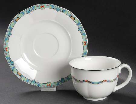 Izmir (Newer) Flat Cup & Saucer Set
