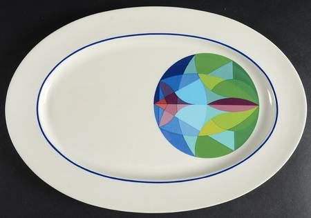 Kaleidoscope 14" Oval Serving Platter