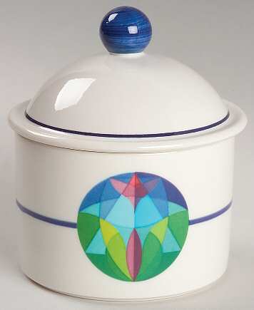 Kaleidoscope Sugar Bowl & Lid