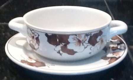 Kashmir Flat Cream Soup Bowl & Saucer Set