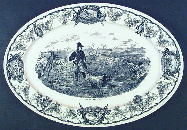 La Chasse 17" Oval Serving Platter