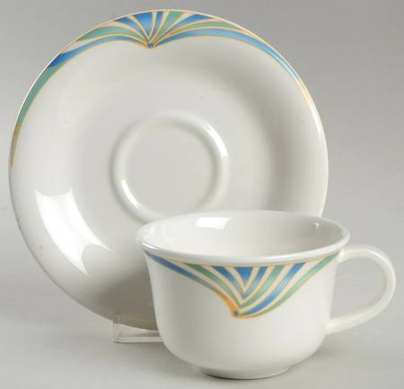 Lago Flat Cup & Saucer Set