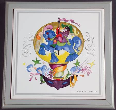 Le Ballon Wood Frame Trivet