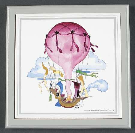 Le Ballon Wood Frame Trivet