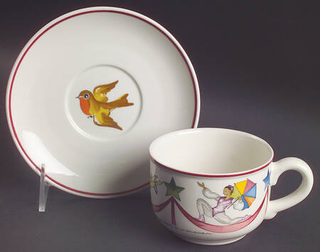 Le Cirque Flat Cup & Saucer Set
