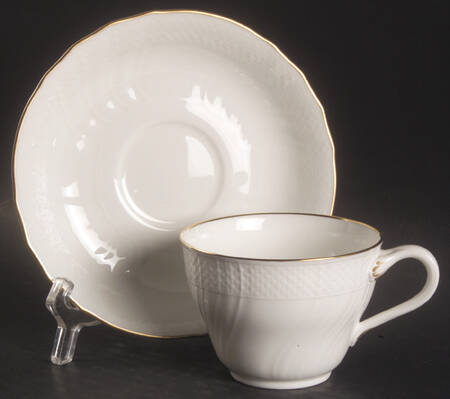 Louisenburg Gold Flat Cup & Saucer Set