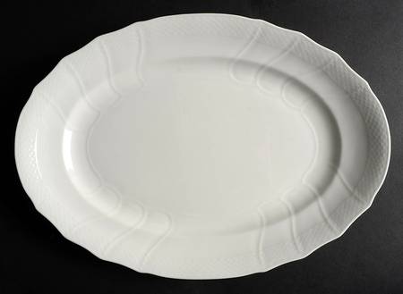 Louisenburg White 13" Oval Serving Platter