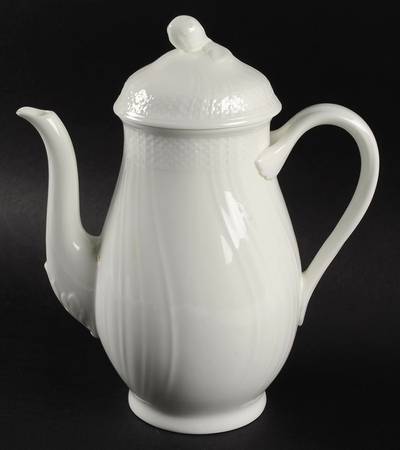 Louisenburg White Mini Coffee Pot & Lid
