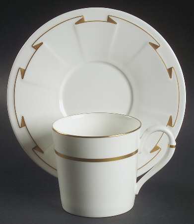 Madison Avenue Flat Cup & Saucer Set