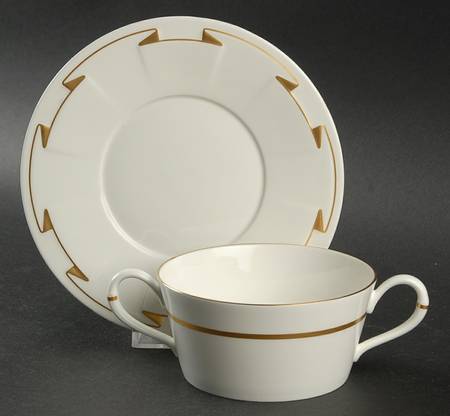 Madison Avenue Flat Cream Soup Bowl & Saucer Set