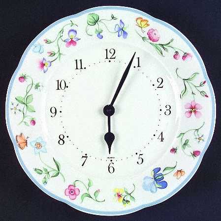 Mariposa (Bone China) Clock Plate