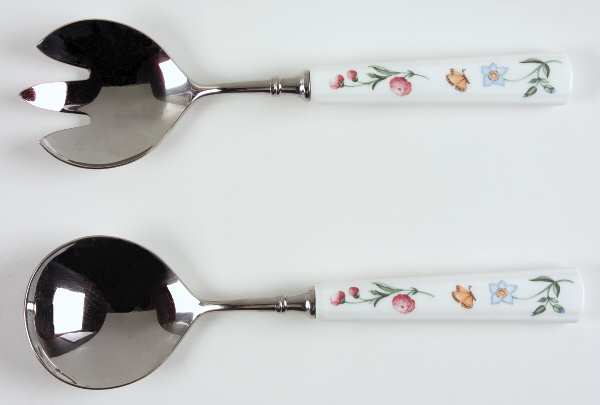 Mariposa (Bone China) (2 Piece) Salad Set with Stainless Bowl