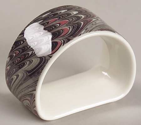 Medici Black Napkin Ring