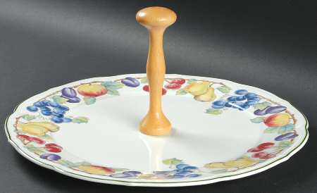 Melina Round Serving Plate with Handle (CA)